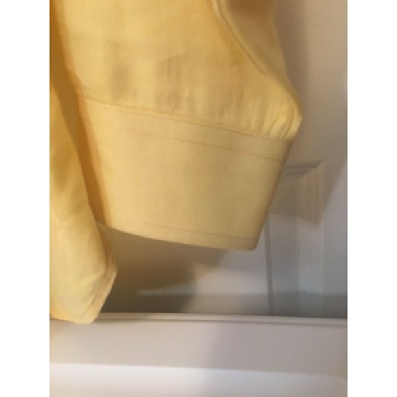 Tommy Hilfiger "80's 2 PLY Fabric Cotton" Yellow Button Front Men’s Sz XL Shirt - Picture 7 of 8
